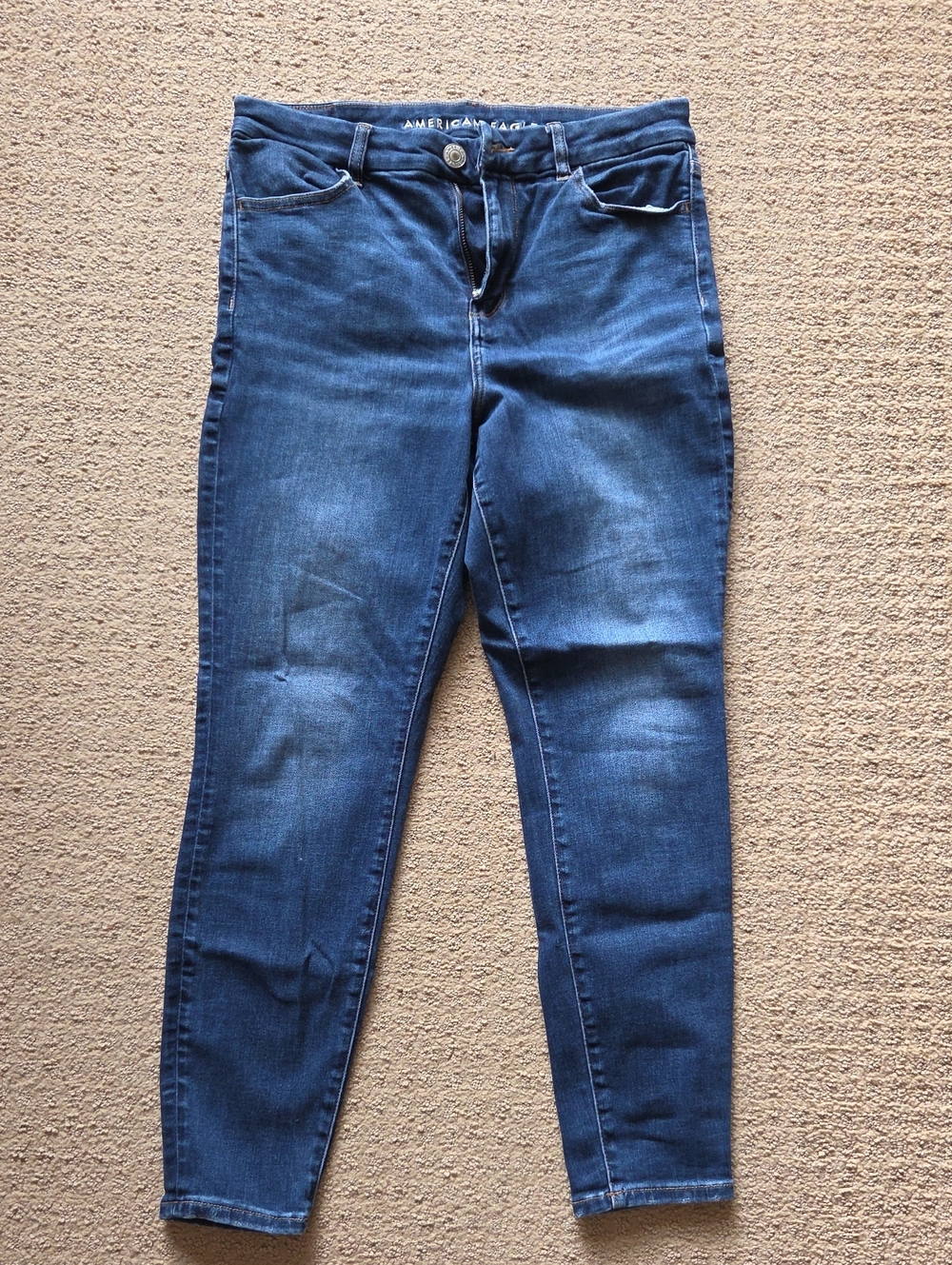 American Eagle Next Level Stretch Skinny Jeans Blue